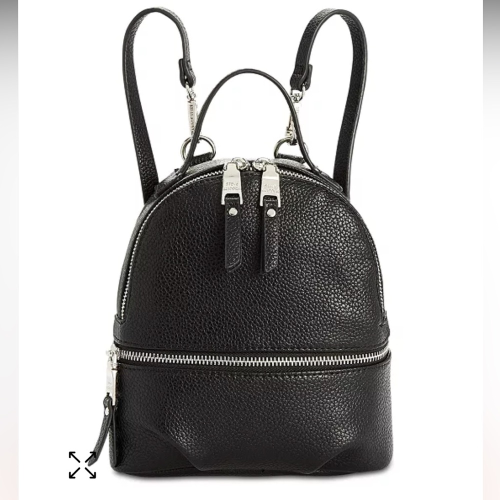 Steve Madden Black Mini Backpack